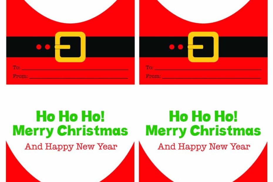 Print Your Own Free Santa Gift Tags For Christmas